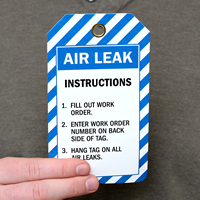 Air Leak Instructions Inspection and Status Record Tags