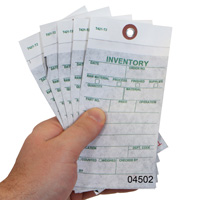 Inventory Tags with Sequentially Numbered