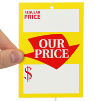 Large Regular Price and Our Price Tags