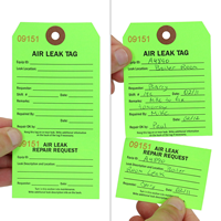 Air Leak Repair Tags