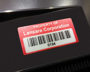 Velvet Lexan Asset Labels