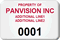 Asset Label, Company Name with Numbering