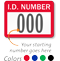 ID No. Consecutive Numbered Labels (Pack of 100)