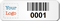 Customizable Small Barcode Number Asset Tags with Logo