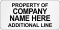Customizable Property Of Company Name Economy Asset Labels