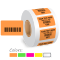 Custom Color Coded Consecutive Barcode Number Labels Roll