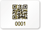 Personalized Numbering QR Code Rectangular Label Template