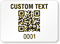 Custom Text and Numbering QR Code Rectangle Label