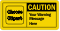 Customizable OSHA Caution Label, Add Warning Message