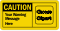 Personalized OSHA Caution Add Your Wording Clipart Label