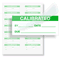 Calibrated: By/Date/Due - Green